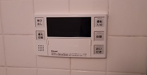 東京都東大和市D様　交換工事後　浴室リモコン　リンナイ　BC-220V