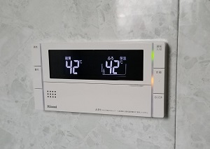 神奈川県横浜市K様の交換工事後、浴室リモコンのBC-320VC