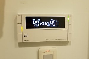 神奈川県鎌倉市N様の交換工事後、浴室リモコンのBC-300V