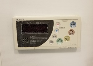 東京都大田区M様の交換工事前、浴室リモコンのRC-8101S