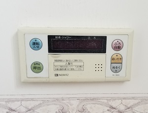 東京都練馬区K様の交換工事前、浴室リモコンのRC-7601S