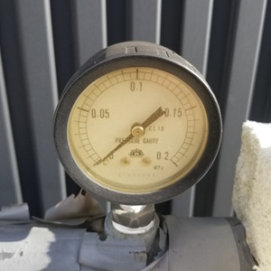 埼玉県川越市T様のエコヌクール、圧力計、加圧前