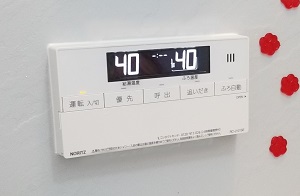 東京都八王子市K様の交換工事後、浴室リモコンのRC-J101SE