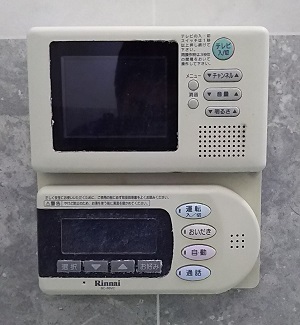 神奈川県横浜市K様　交換工事前　浴室リモコン　リンナイ　BC-80VC