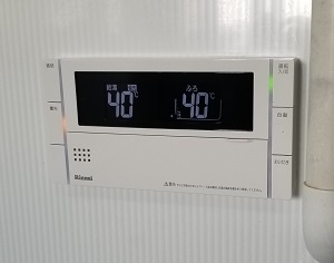 埼玉県戸田市T様の交換工事後、浴室リモコンのBC-320VC