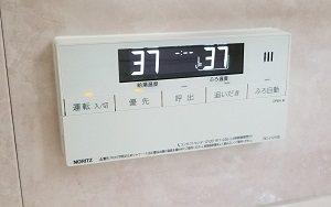 東京都東大和市K様の交換工事後、浴室リモコンのRC-J101SE