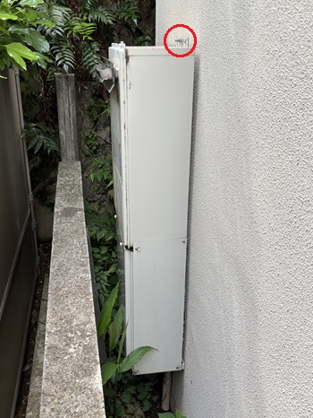 東京都渋谷区A様の交換工事前、パーパスのGH-2400AW