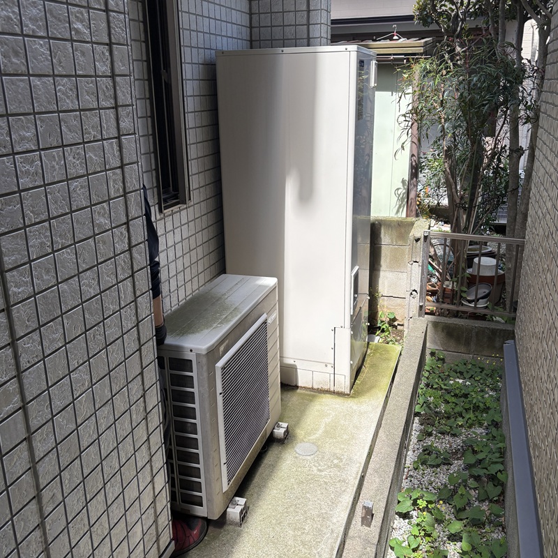 さいたま市M様の交換工事前、長府（CHOFU）のEHP-3746GPXH
